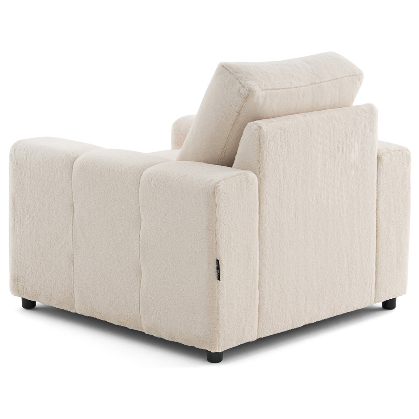 Crocus - fauteuil en fausse fourrure - Beige