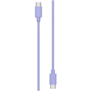 Câble USB C ESSENTIELB 1M vers USB-C violet