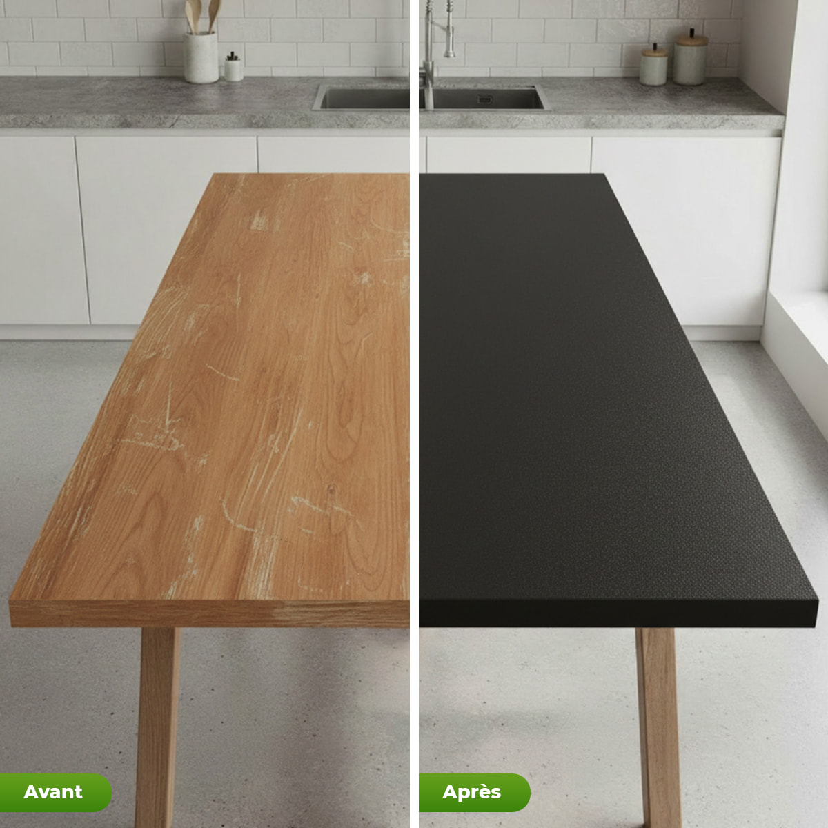 Rouleau adhésif granit noir au mètre - Autocollants Revêtement Adhésif Cuisine Meubles Salle de bain