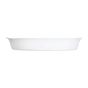 Plat à tarte blanc 28cm Smart Cuisine Carine 250°C - Luminarc - Opale culinaire extra léger et résistant