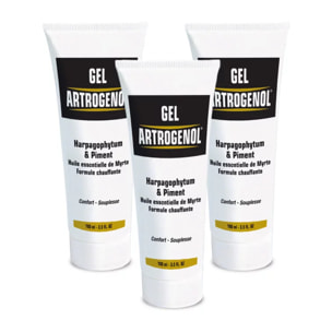 NUTRI EXPERT - Gel Artrogenol - Soulage et apaise les douleurs articulaires - Gel à effet chauffant - Lot de 3 produits