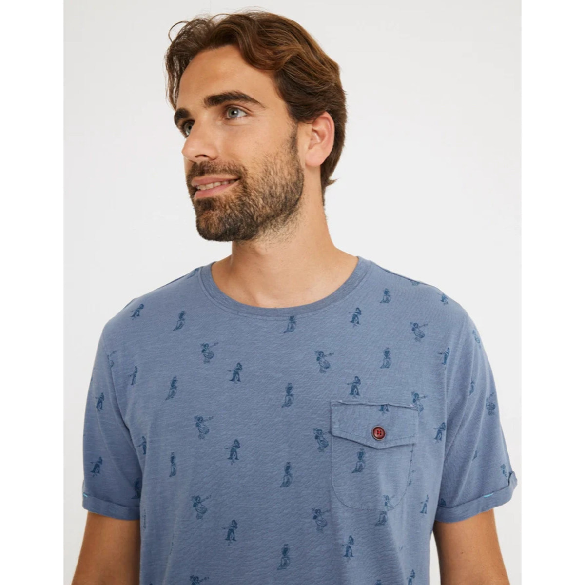 Camiseta Manga Corta Azul Marino - Hoop