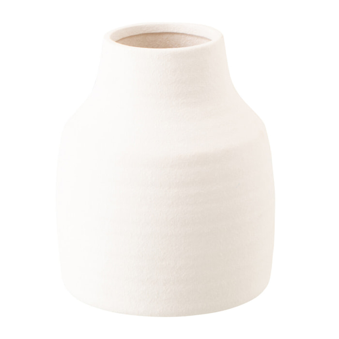 J-Line Vase Ruby - grès - blanc