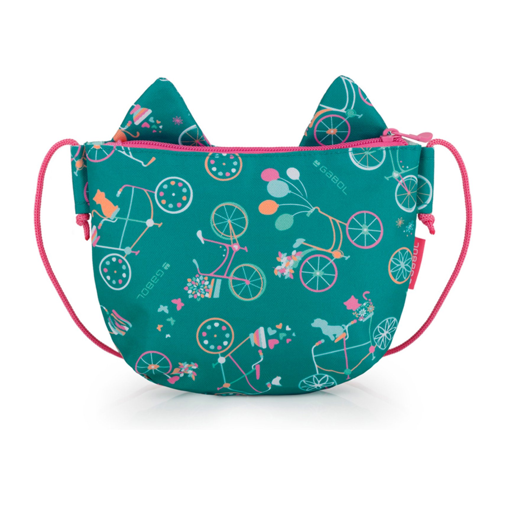 Bolso infantil Gabol FIORI con bicicletas y resistente al agua