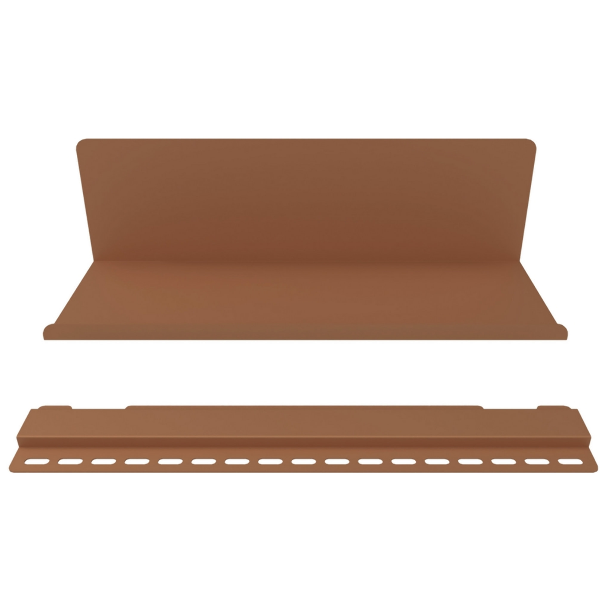 Mensola a muro in acciaio 40x13x12 cm mattone - Pop