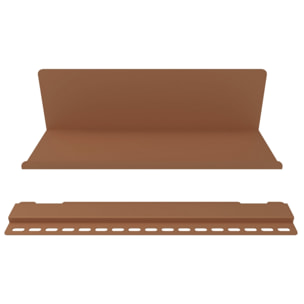 Mensola a muro in acciaio 40x13x12 cm mattone - Pop