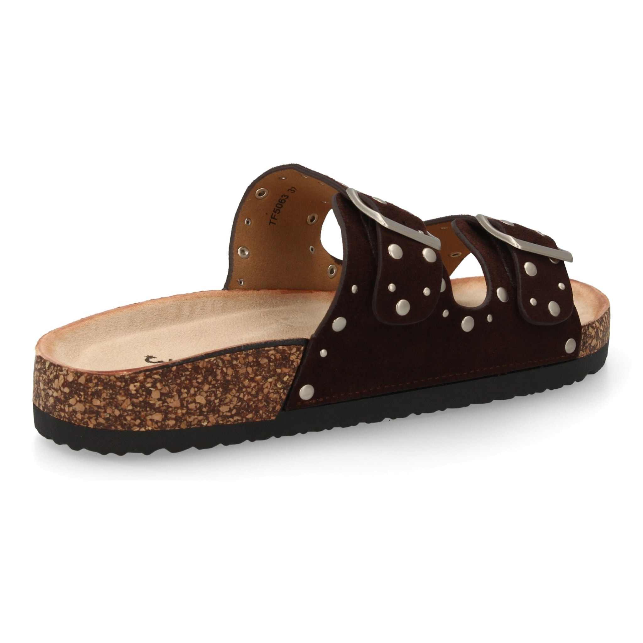 Sandalia bio mujer cómoda con tachuelas