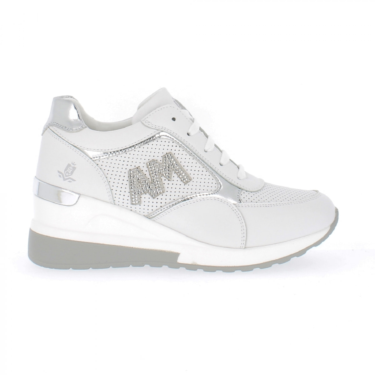 Armata di Mare Scarpe Donna Sneakers Casual con la Zeppa AMD P22H071 White
