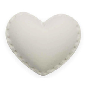 Gessetti A Forma Di Cuore, 12 Pezzi. Altezza 2 Cm - Pezzi 36 - 14X1X1cm - Colore: Bianco - Bianchi Dino - Gessetti, Petali E Piume