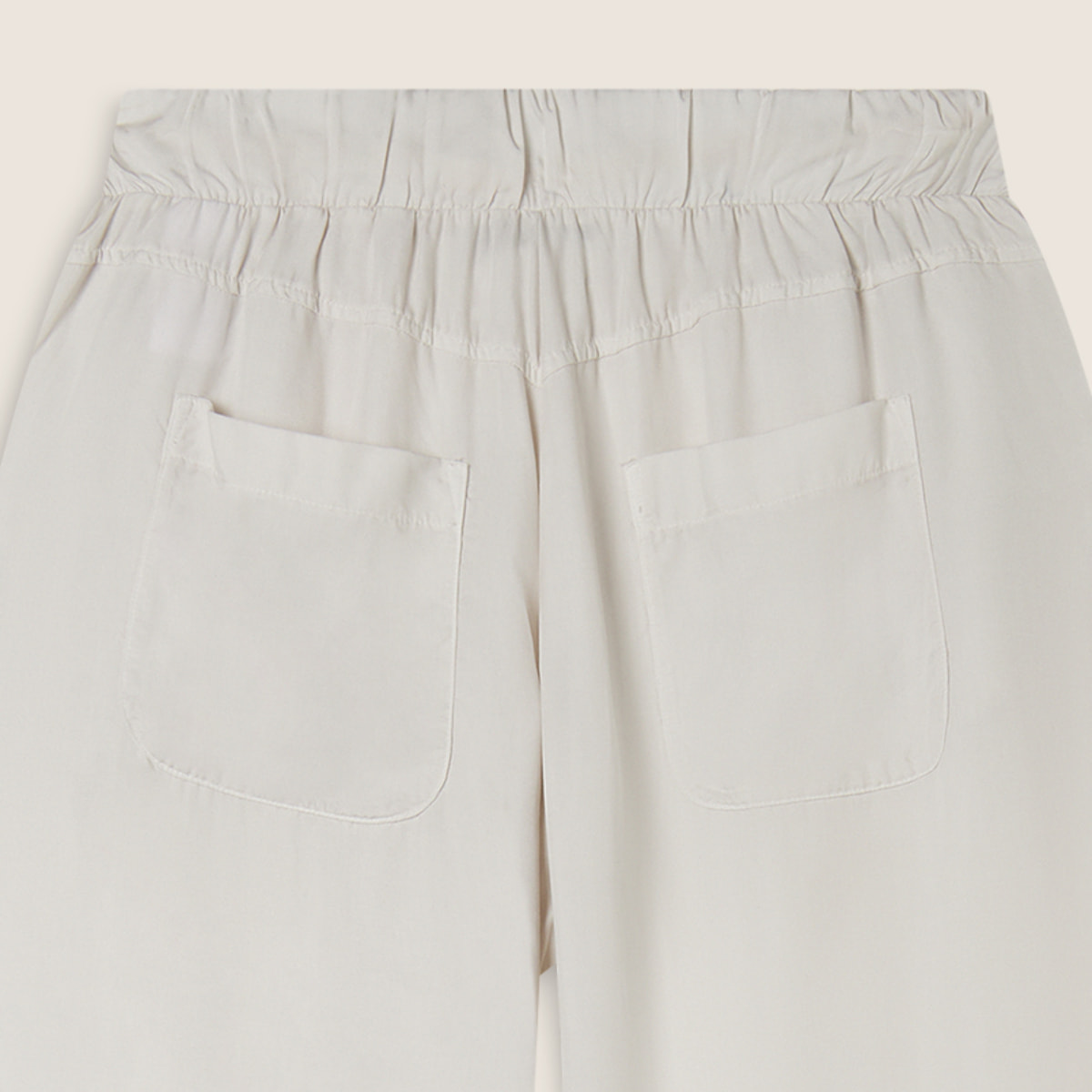 Pantaloni wide leg in Twill di Lyocell