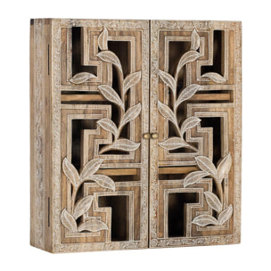 Estantería de Madera de Mango 50 Cm Estilo Étnico Artesanal