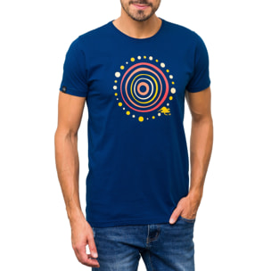 Camiseta de algodón 150 gr Hot Buttered Aboriginal Azul