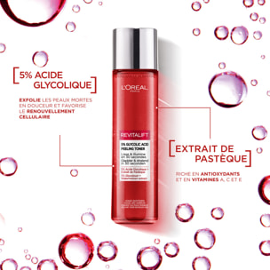 L'Oréal Paris Revitalift Lotion Effet Peeling lissante et exfoliante à l'Acide Glycolique 5% 180 ml