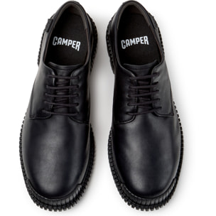 Zapatos de cordones - CAMPER Pix - Negro - Piel lisa