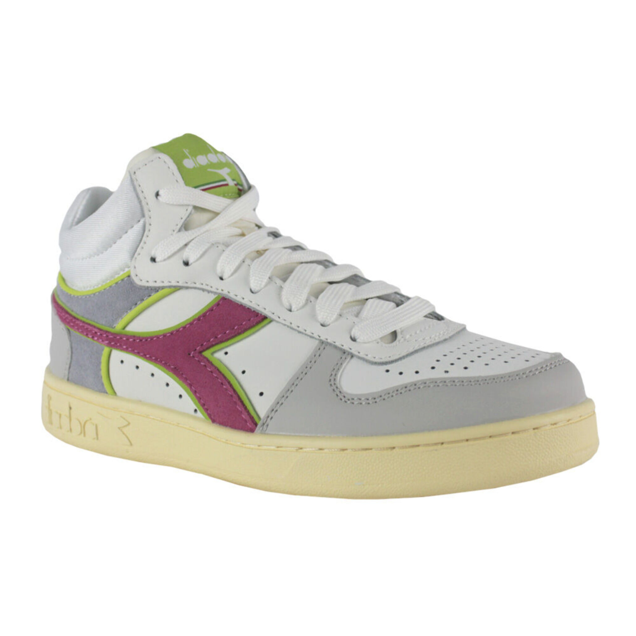 Zapatillas Sneaker para Mujer - DIADORA Magic basket demi wn 501.188552 01 C6655 White/Lunar rock