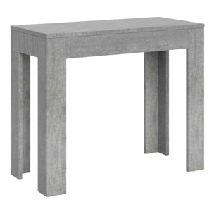Consolle allungabile 90x42/302 cm Bora Cemento