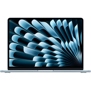 Ordinateur Apple MACBOOK Air 15" Puce M4 CPU 10 / GPU 10 coeurs Mémoire RAM 16Go Stockage 1To SSD Bleu ciel