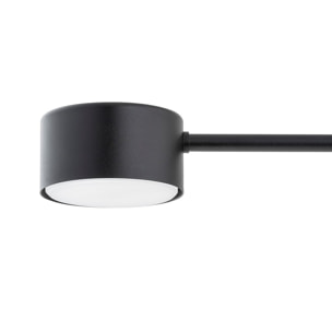 Lampada a sospensione Modus in acciaio nero opaco