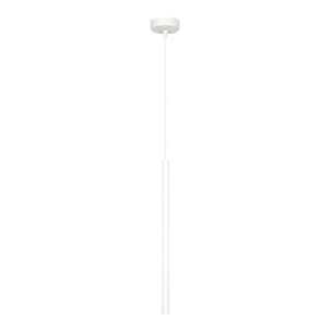 Lampada a sospensione Selter in acciaio bianco opaco