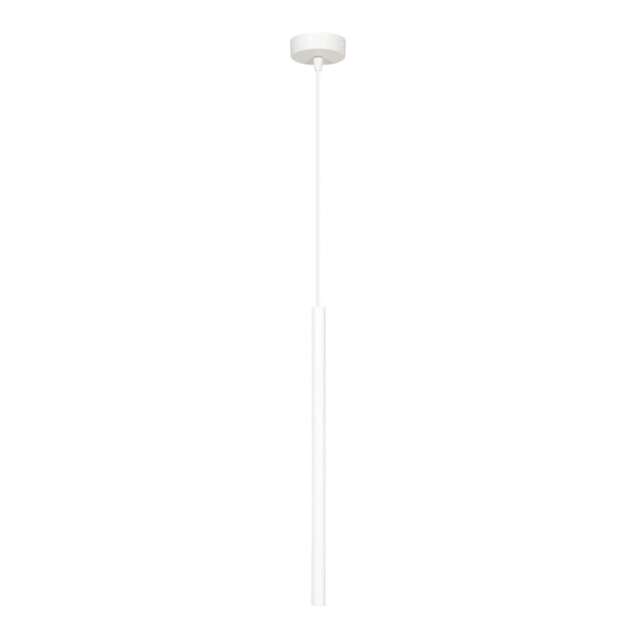 Lampada a sospensione Selter in acciaio bianco opaco