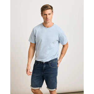 Camiseta Manga Corta Azul Celeste - Basili