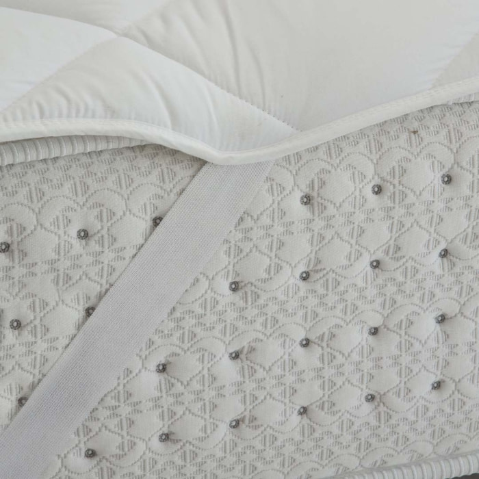 Naturals - Topper - 400 gramos - 100% Poliéster - Microfibra - Blanco