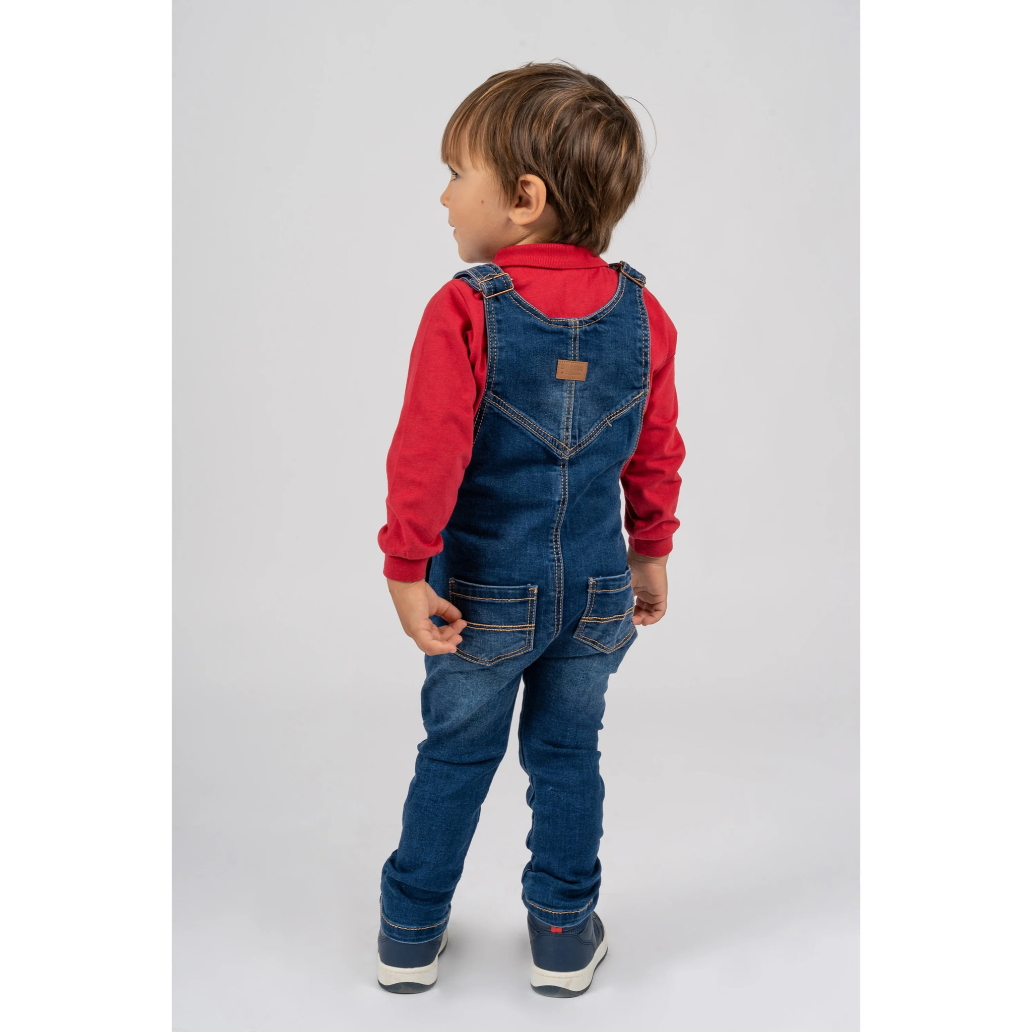 Salopette Basic Denim Per Bambino