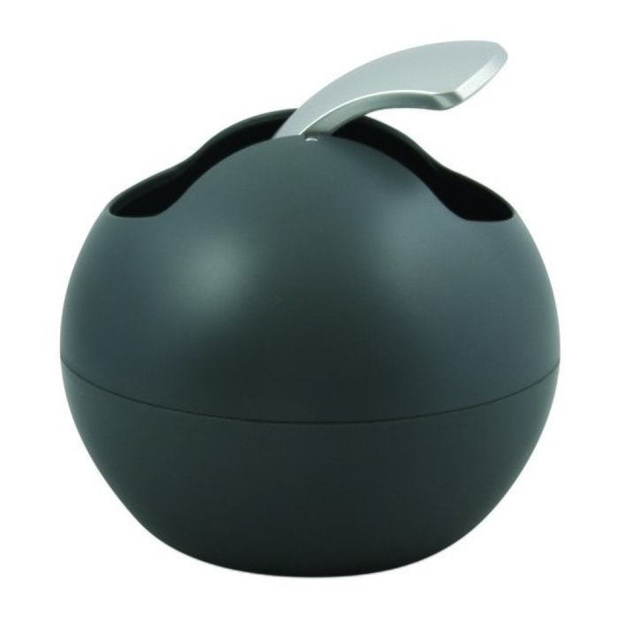 Poubelle à bascule BOWL MATT 1L Gris foncé mat Spirella