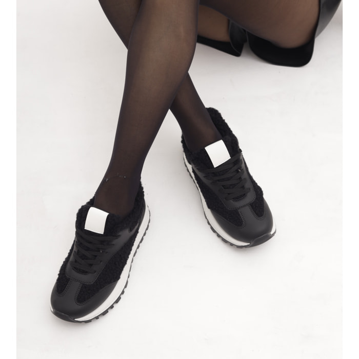 SNEAKERS RUNNING FUR NERO