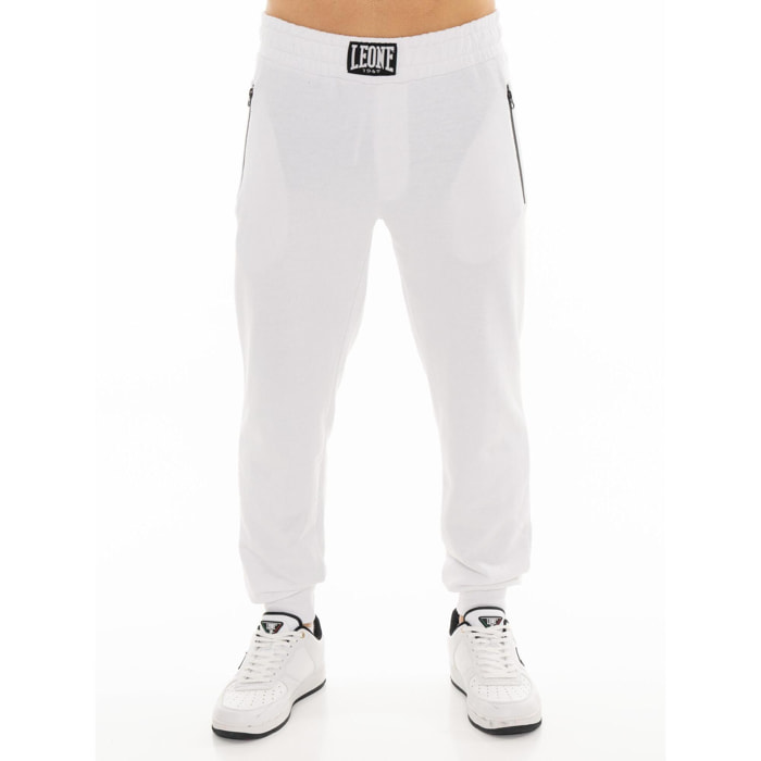 Pantalón deportivo de hombre Leone B&W con bolsillos con cremallera