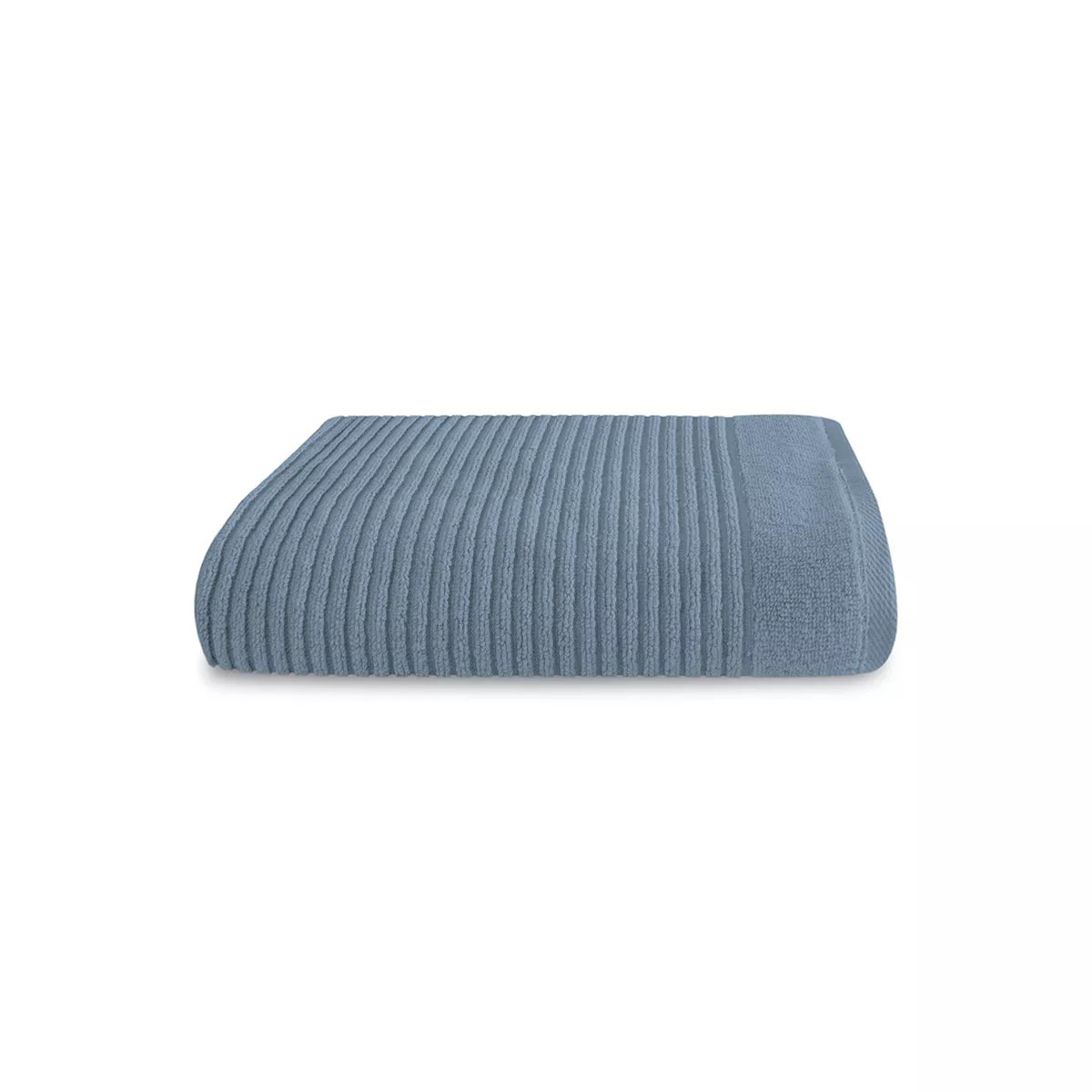 Serviette eponge pur coton 575 g/m² uni bleu Vitae givre