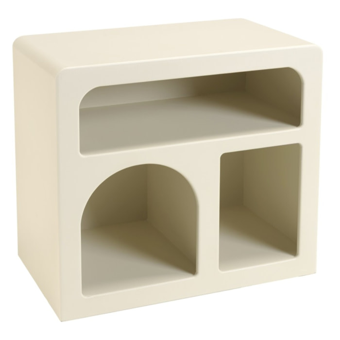 HELENA - Chevet 3 niches 50x30cm en bois peint couleur beige