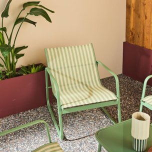 Salon de jardin métal 4 places SILVI