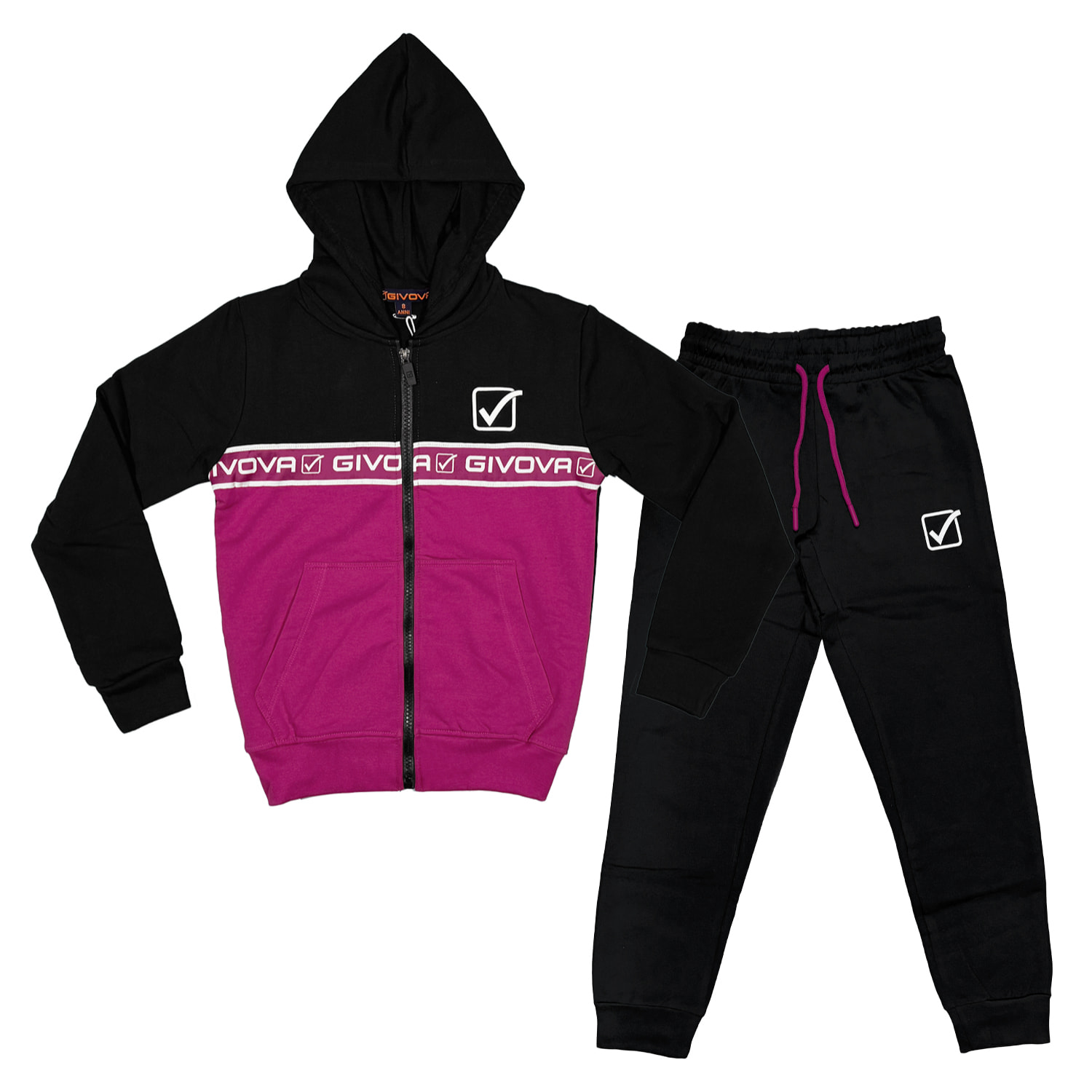 Tuta Bimba GIVOVA 3 / 7 Anni Cotone Felpato Invernale
