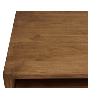 ALIDA - Buffet 4 portes 2 niches en bois de teck recyclé