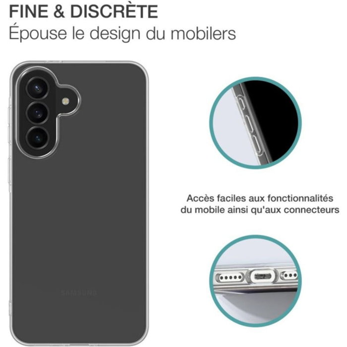 Coque BIGBEN CONNECTED A37 coque transparente +verre trempé GRS