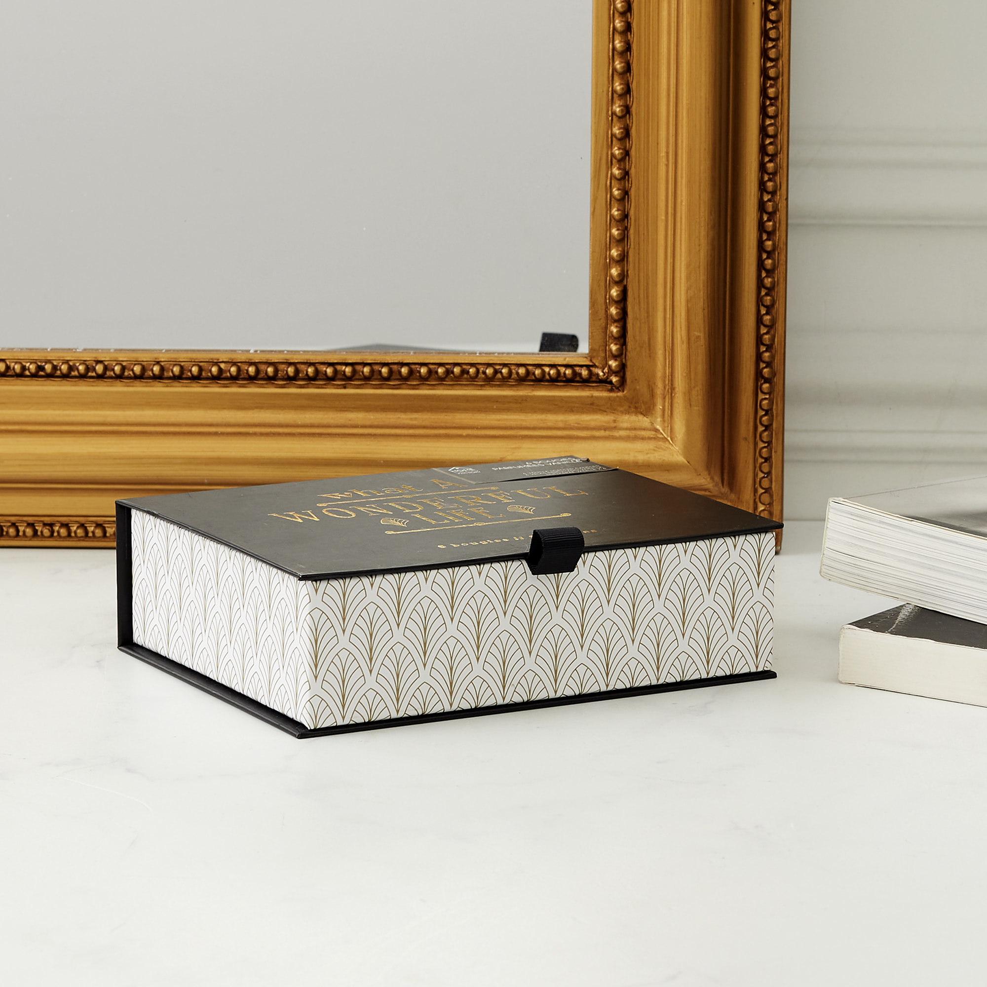 BOUGIE PARFUMEE X6 COFFRET NOIR HOME DECO ART