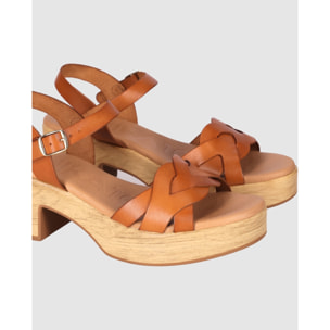 Sandalias de Piel - Cuero - Tacón: 6 cm