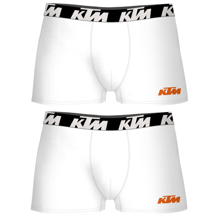 Set de 4 calzoncillos bóxer ktm blanco