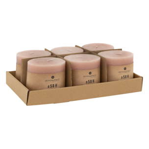Bougie rustique rose clair 663g