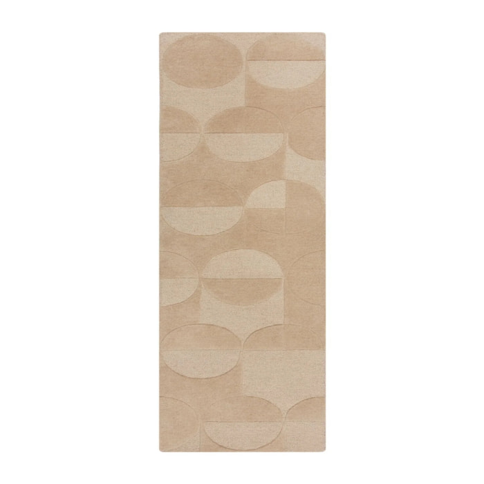 Tapis en laine de couloir MODERNO Beige