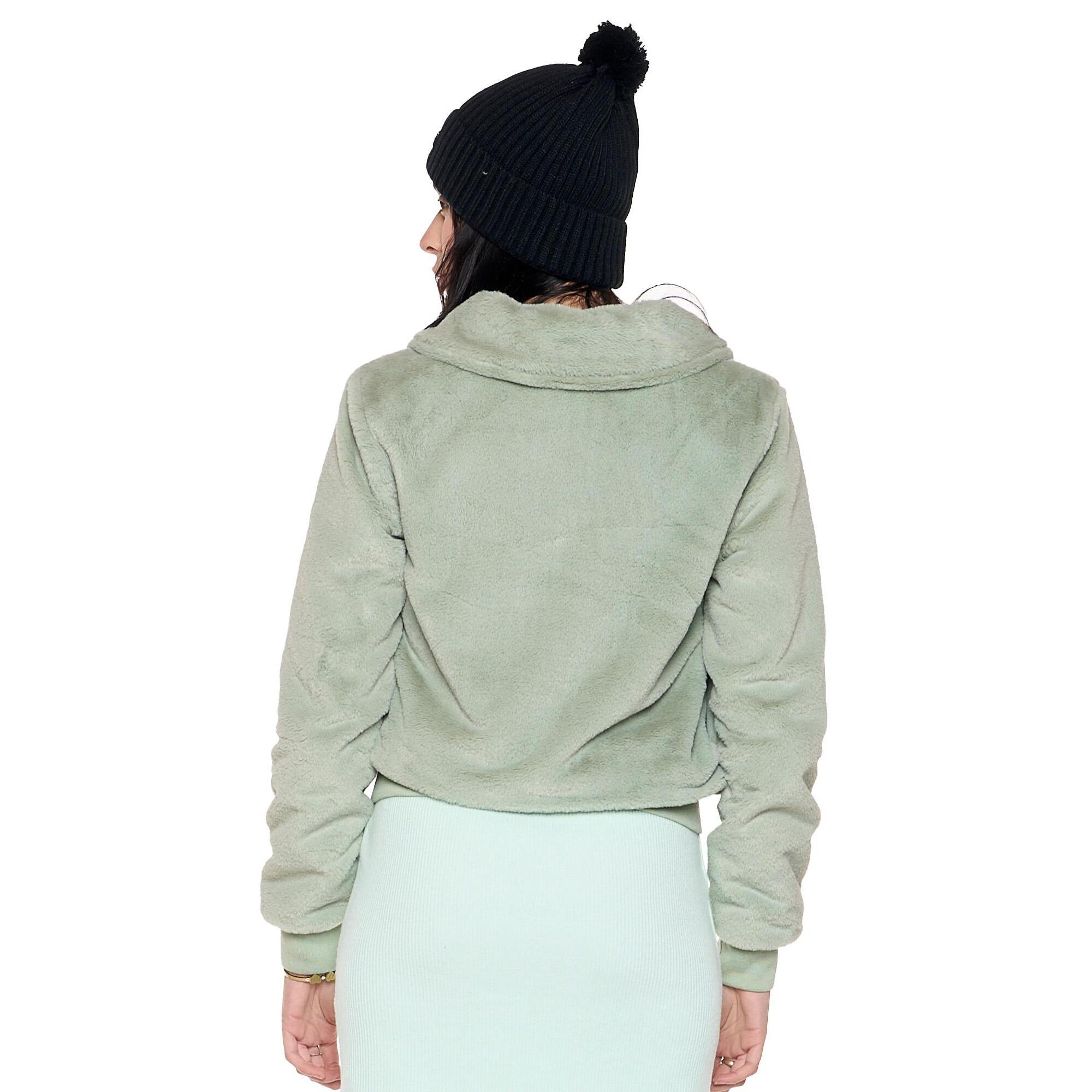Never Without Chaqueta Sherpa suave de invierno para mujer