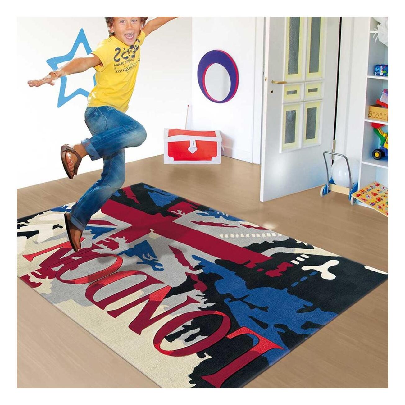 Tapis enfant fait main en acrylique TISA