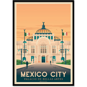 Affiche - Mexico city - Olahoop Travel Posters