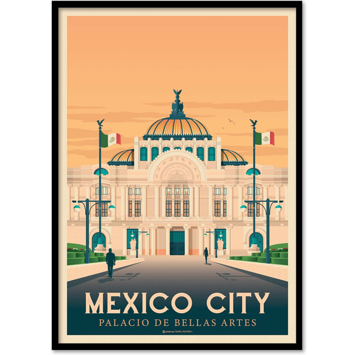 Affiche - Mexico city - Olahoop Travel Posters
