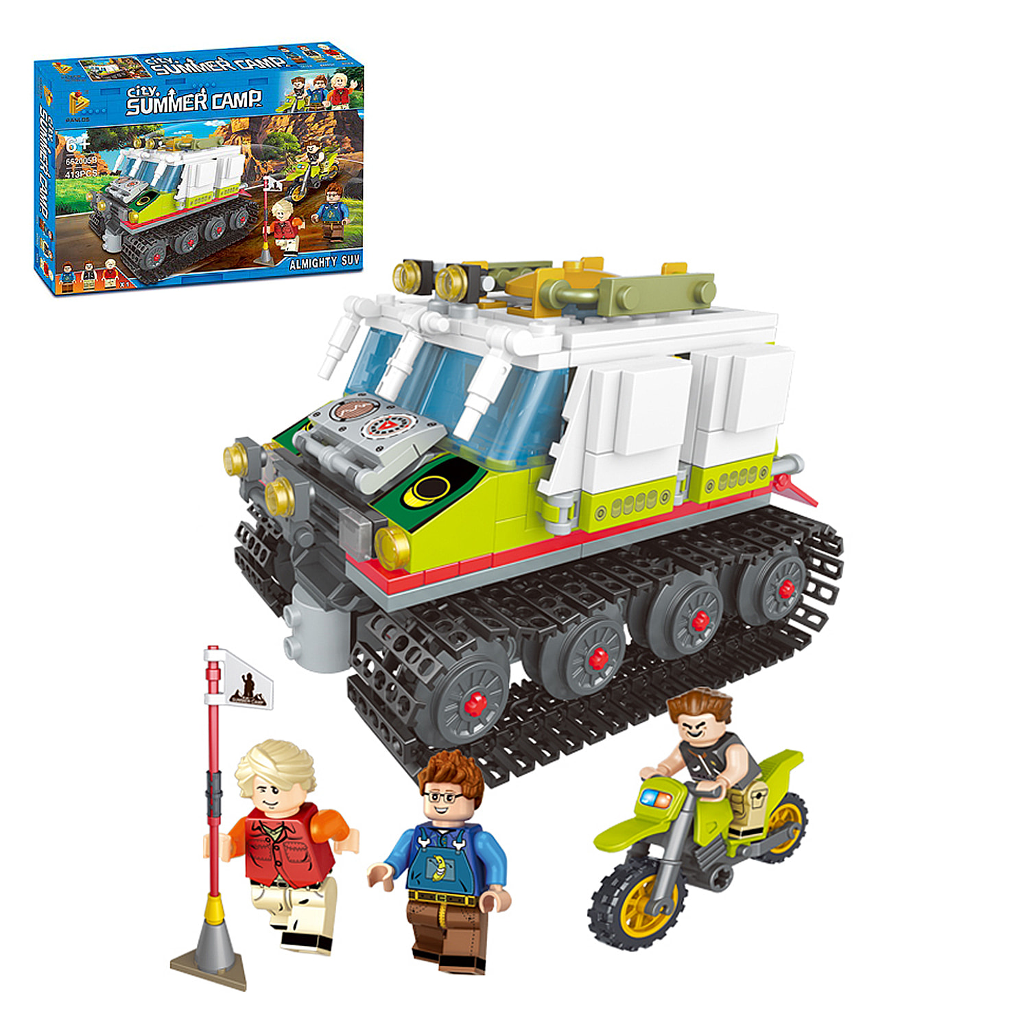 Veicolo esploratore e moto, 413 pezzi