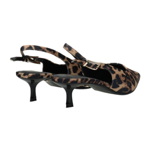 Décolleté sling back Donna Tata Italia Marrone