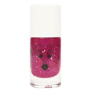 Sheepy - Vernis Enfant Formulé à Base d'Eau - Framboise Transparent Pailleté 8 ml