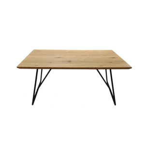 Table de repas en bois & métal L160cm - STRIPE