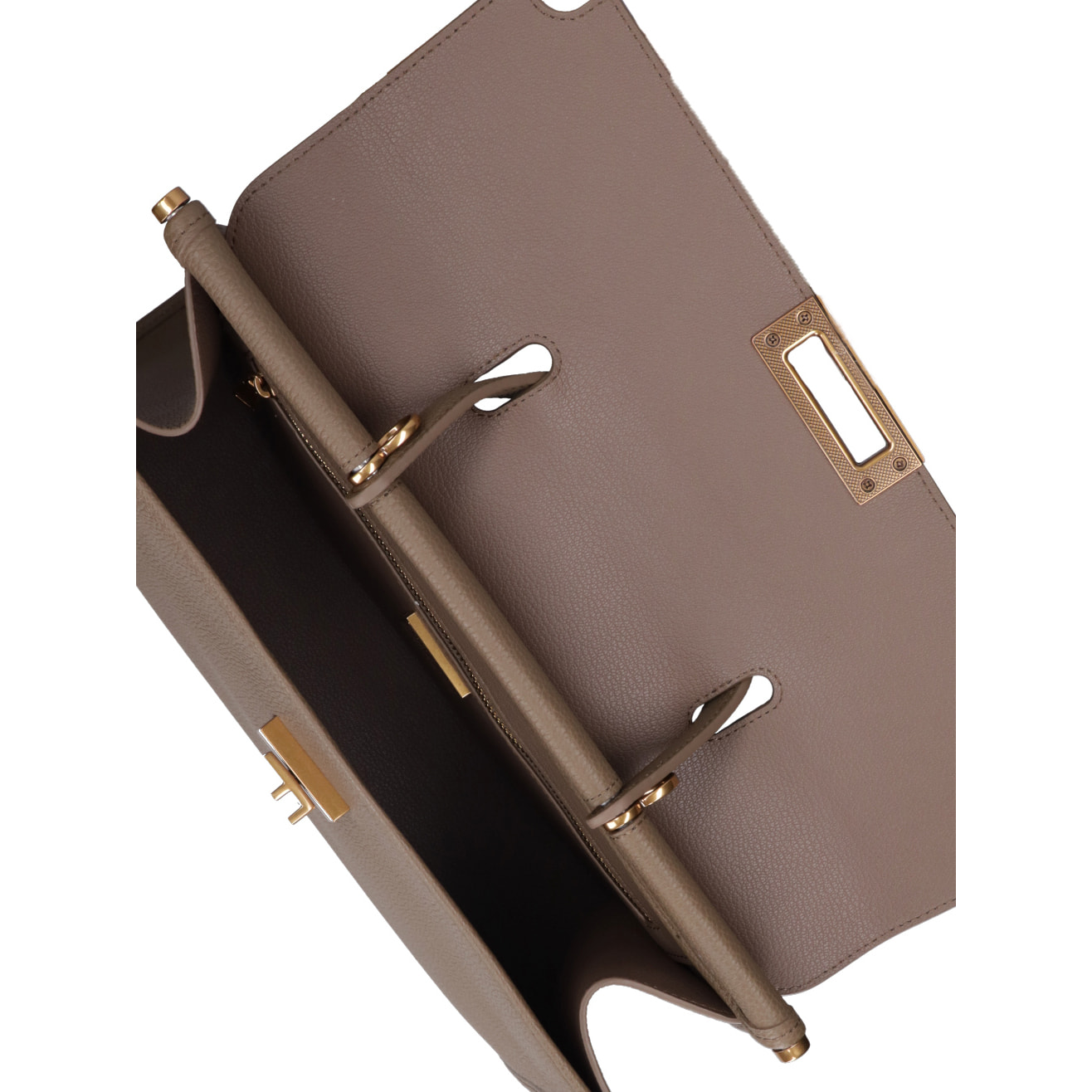 Borsa a mano da donna Made in Italy - Modello Zaffiro Lux - 100% pelle - 35.0 x 27.0 x 13.0 cm